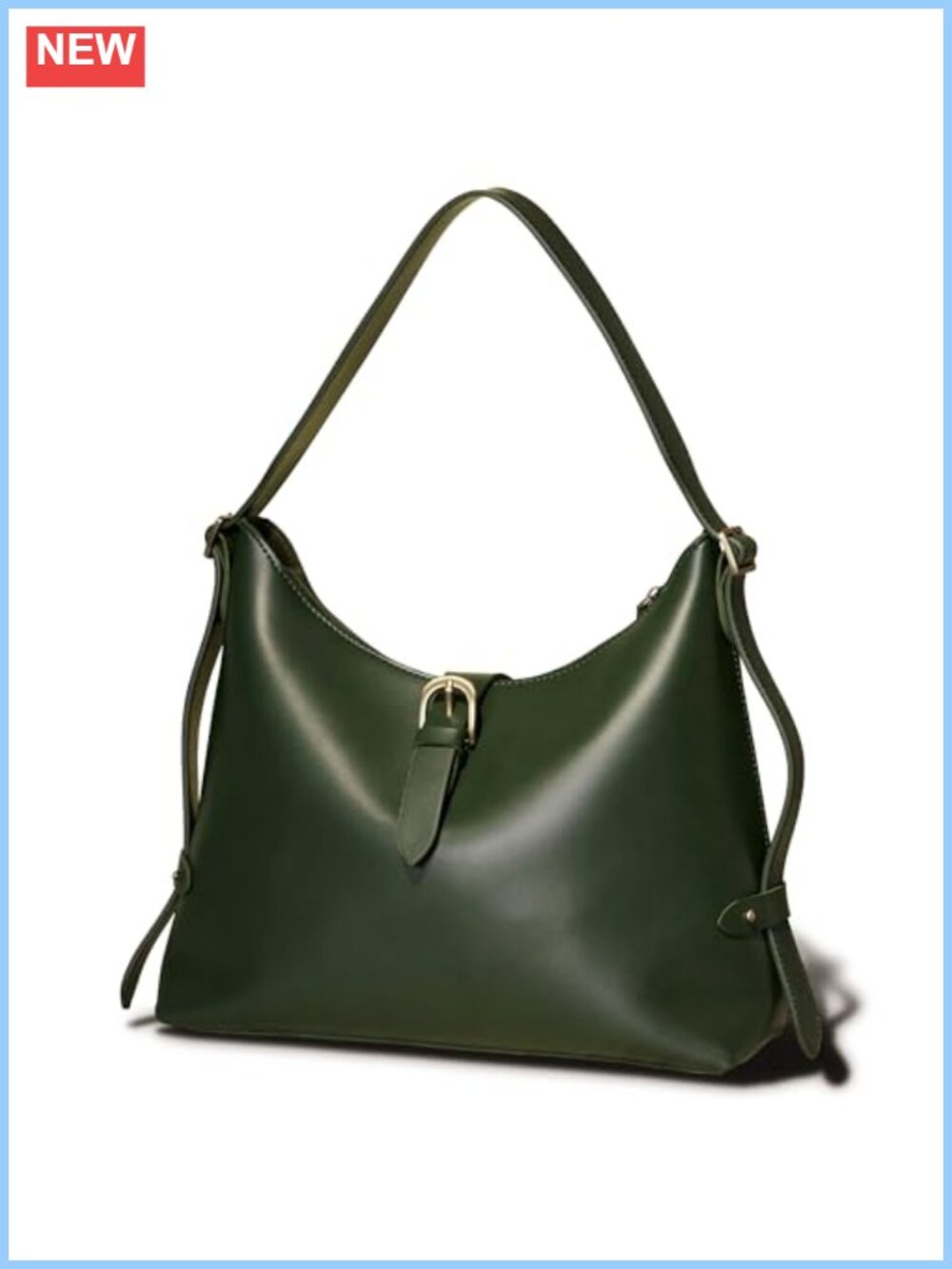 Vegan Leather Hobo Bag Adjustable Strap Crossbody Shoulder Purse
